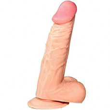 8 inch Erotic Muscle Realistic Penis Vibrating Flesh Dildo